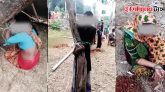 মধুপুরে মা ছেলে ও ছেলের বউকে গাছে বেঁধে নির্যাতন; ৯৯৯ ফো‌নে উদ্ধার